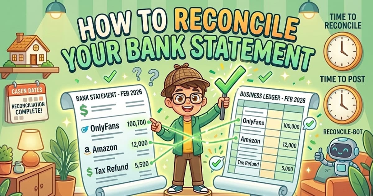 Bank reconciliation statement example and process