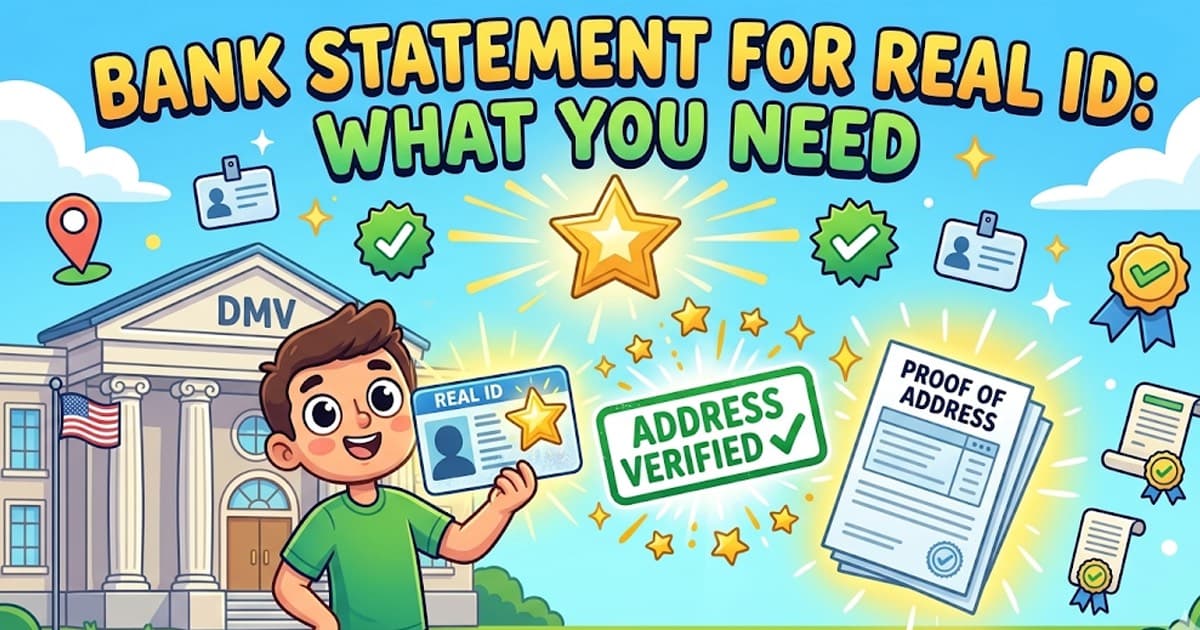 Can You Use a Bank Statement for Real ID?