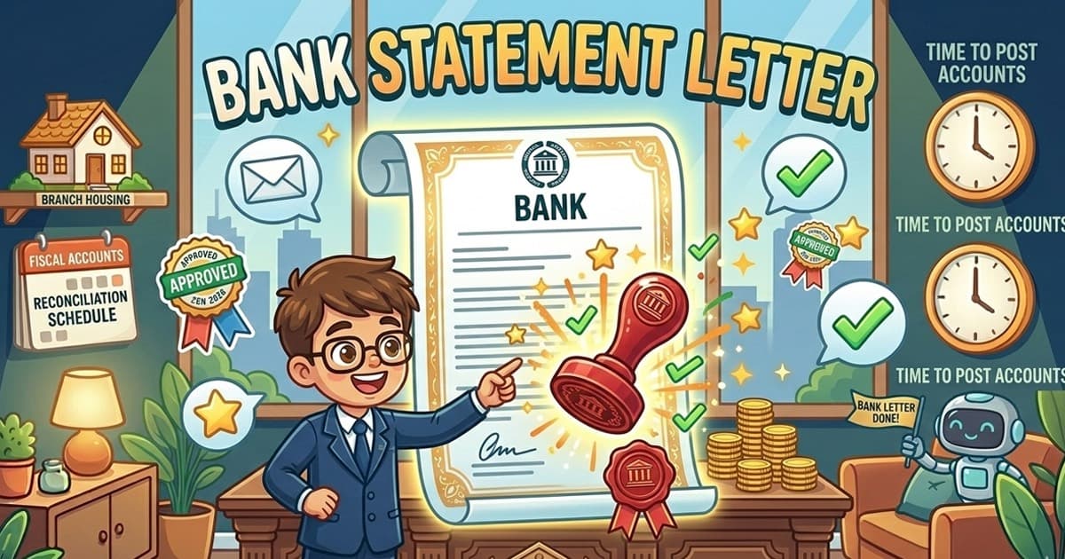 Bank statement letter — illustrated guide
