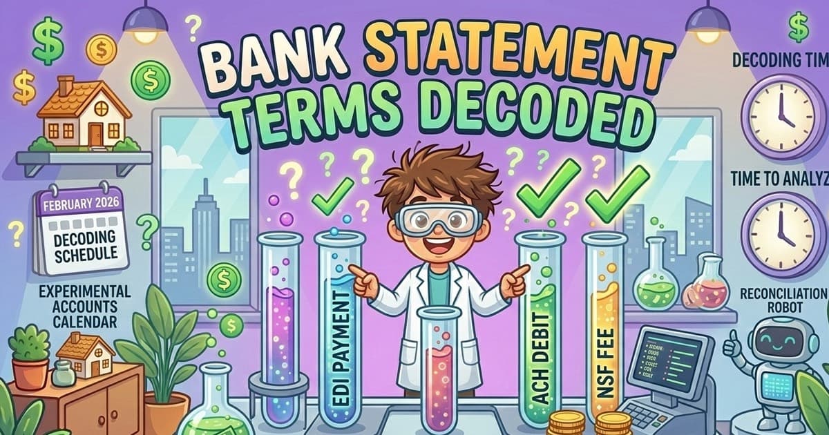 Bank statement terms decoded — illustrated guide