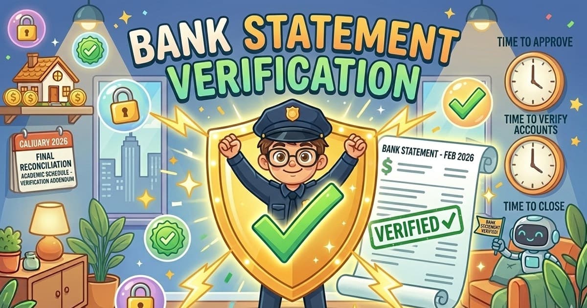 Bank statement verification — illustrated guide