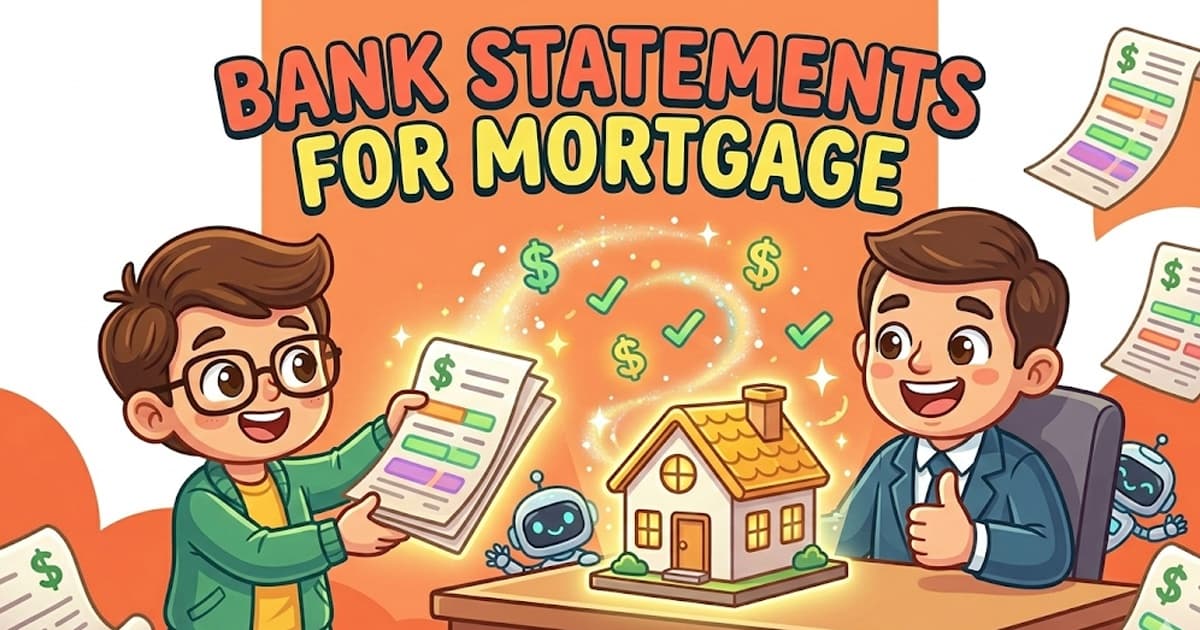 Bank statements for mortgage — illustrated guide