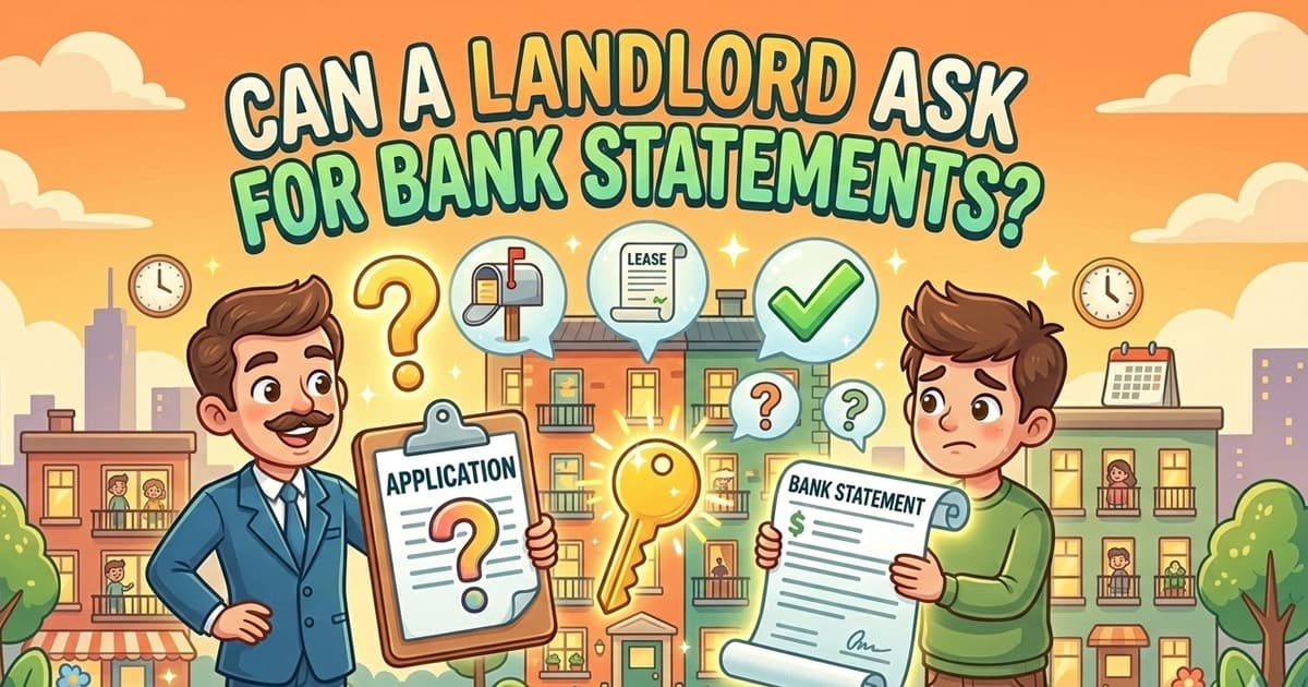 Can a landlord ask for bank statements — illustrated guide