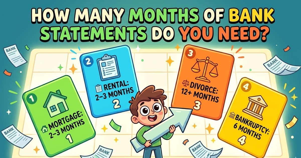 How Many Months of Bank Statements Do You Need?