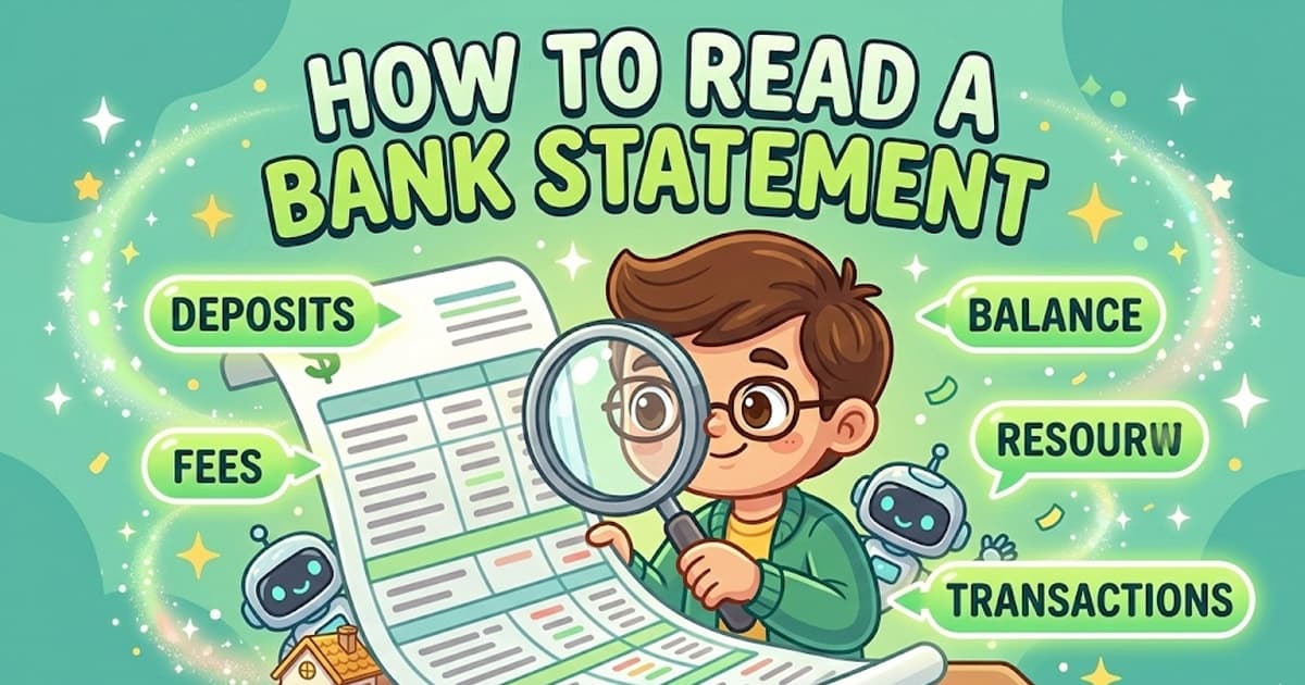 How to read a bank statement — illustrated guide