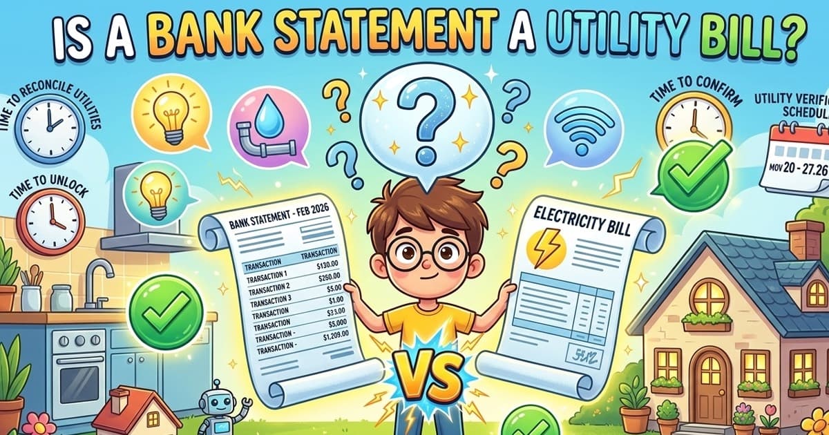 Is a Bank Statement a Utility Bill?