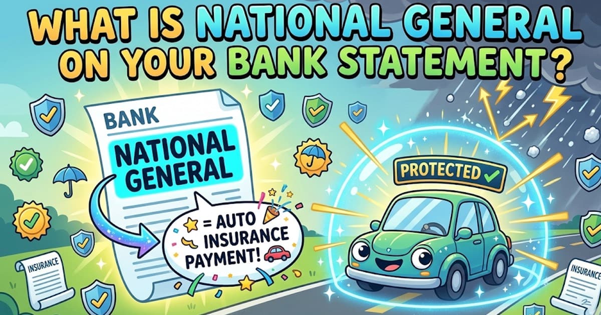 What Is National General Payment on a Bank Statement?