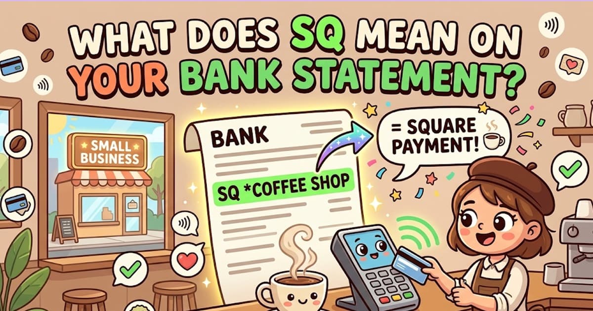 What Does SQ Mean on a Bank Statement?