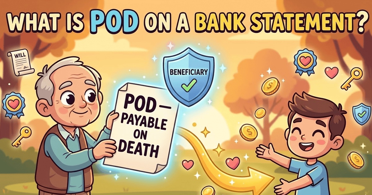 What POD means on a bank statement