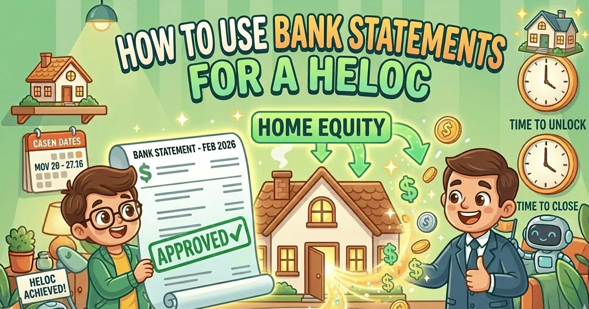 Bank statement for HELOC application